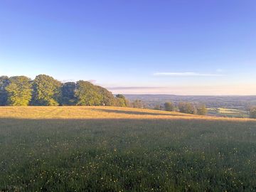 Spacious pitches with amazing views
