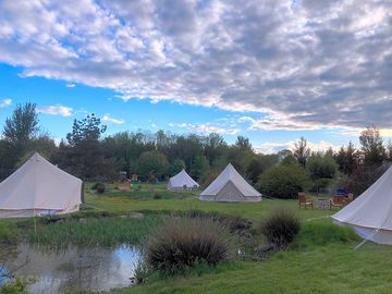 The bell tents