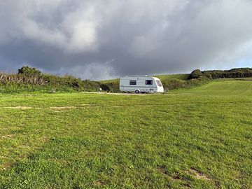 Hardstanding pitch with electric
