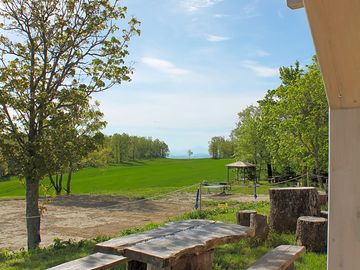 Communal table with views
