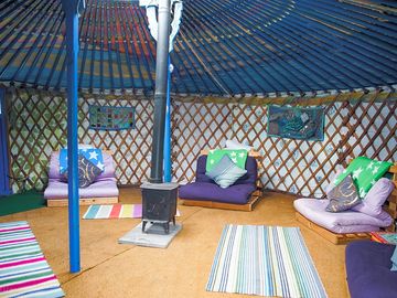 Yurt with futon beds