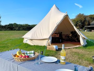 Bell tent exterior
