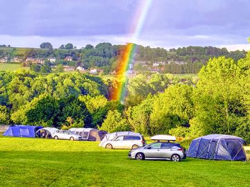 Rainbow over the site (added by manager 26 aug 2022)