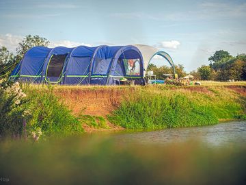 Riverside camping