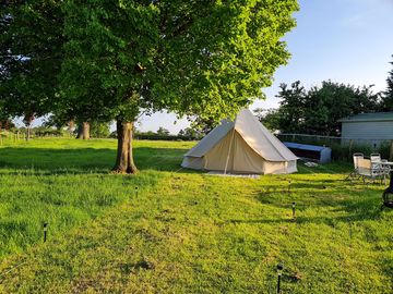 Bell tent on a sunny day (added by manager 26 may 2023)