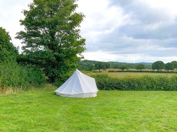 Unfurnished bell tent exterior (added by manager 22 feb 2023)