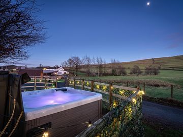 Watch the stars from the hot tub