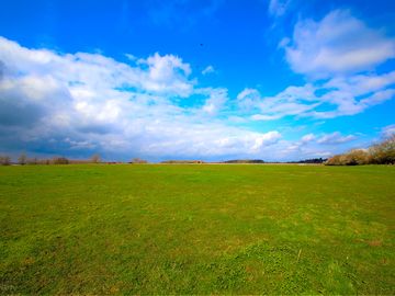 Spacious pitches on a sunny day