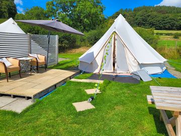 Beautiful bell tent (added by visitor 30 aug 2022)