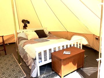 Glamping bell tent interior (added by manager 28 jun 2023)