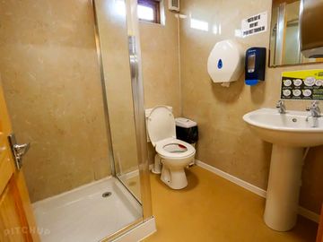 Main toilet block cubicles