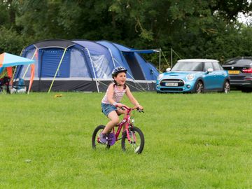 Space for kids to ride bikes