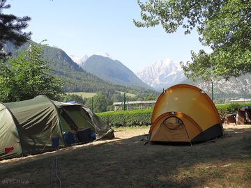 Terraced pitches with views of the julian alps (added by manager 11 jul 2020)