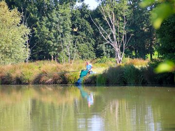 Large private fishing pond