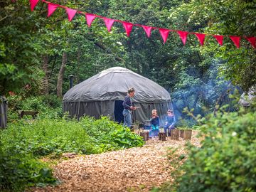The camp yurt