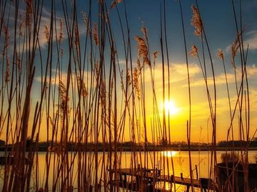 Sunset over the lake