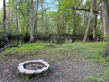 Riverside tent camping