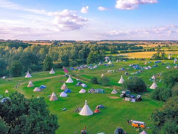 Campsite overhead