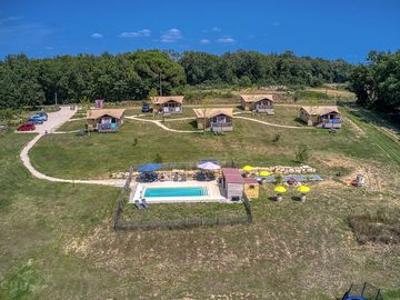 Aerial view of the site