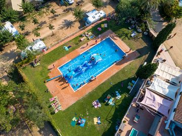 Aerial view of pool