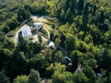 Visuale dall'alto della cascina