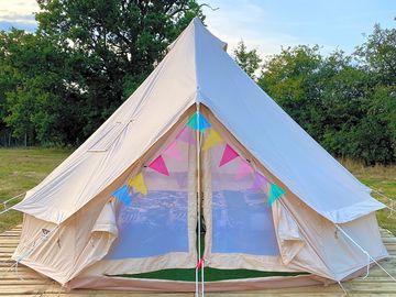 The two too bell tent