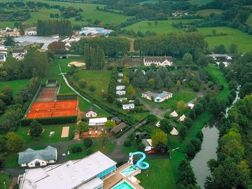 Camping bird's-eye view
