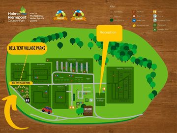 Map of the camping site