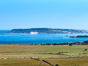 View from the field across to portland