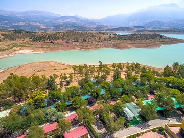 Aerial view of the site's setting