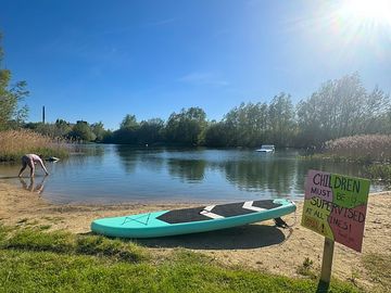 The on-site lake