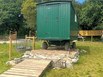 Shepherd's hut exterior