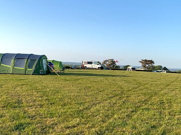 Grass pitches and lots of space for children to play