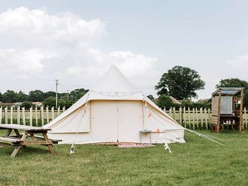 Fully furnished bell tent