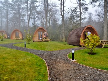 The glamping pods