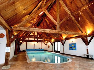 Our indoor heated pool is available to all our glamping guests. (added by manager 15 mar 2023)