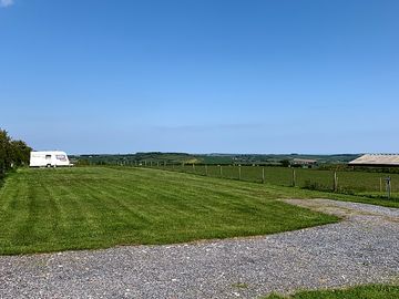 Campsite overlooking the 5 acre camping / play field