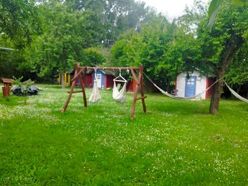 Pitches, cabins and swings