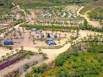 Pitches and yurts