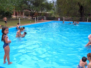 Younger guests having fun at the pool