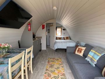 Inside of both pods