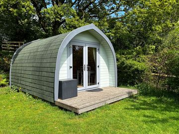 The escape pod on the upper terrace.