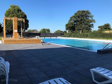 Heated swimming pool open in july and august (added by manager 08 oct 2021)