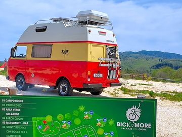 Camp layout and touring pitch