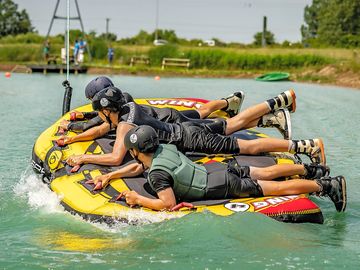 Activities at the aqua park