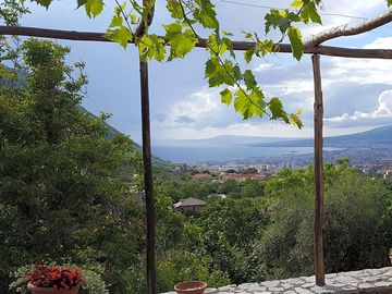 Panorama dalla terrazza del ristorante agrituristico