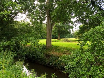 Campsite across the river