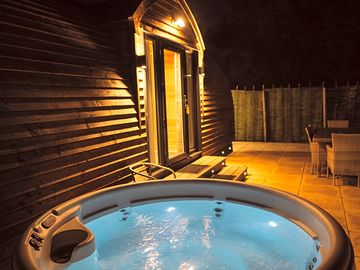 Electric-heated hot tub