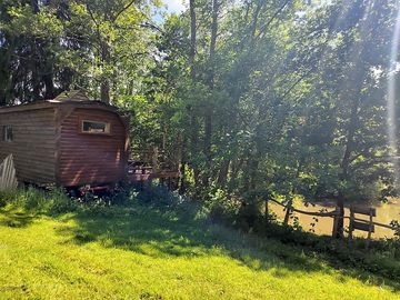 Shepherd's hut on a slope