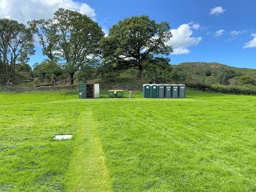 Facilities on site - honesty shop, bins and toilets